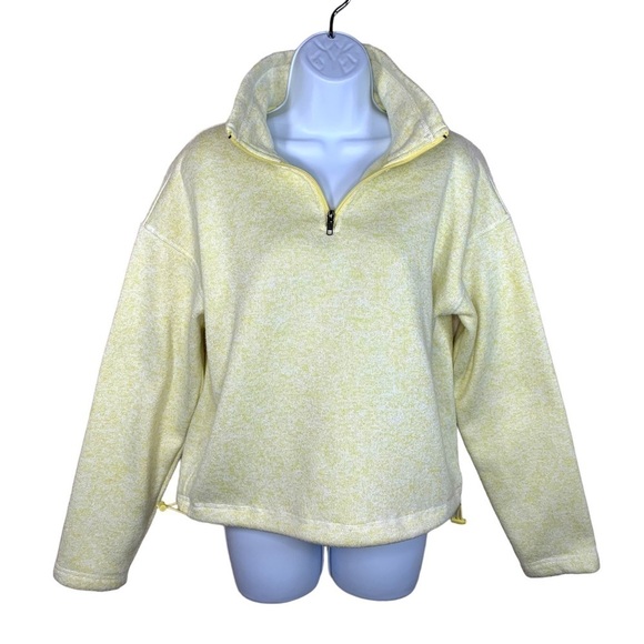 Small Yellow Thread And Supply Fleece Jacket Long Sleeve Pullover - Picture 1 of 8